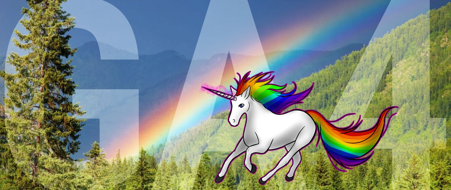GA-4 Banner with unicorn